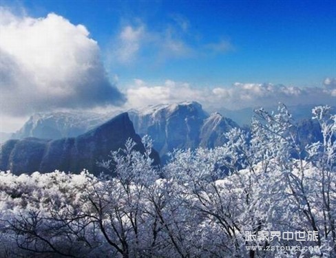 天門山雪景